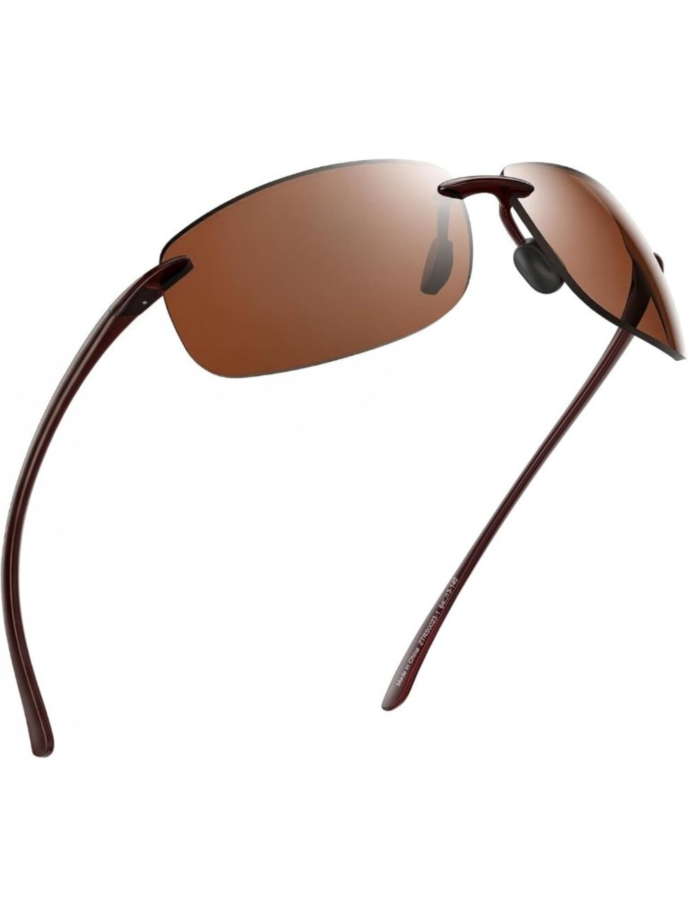 Sporty Rimless Sunglasses for Men & Women - Lightweight TR90, Ideal for Driving